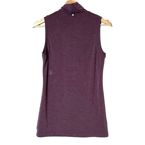 KIT and ACE Burgundy Sleeveless Stretchy Jersey Knit Turtleneck Tank US Sz M - Picture 3 of 9